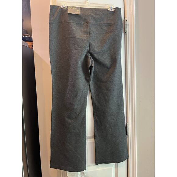 Gray NY Style & Co Ponte Mid rise Stretch Knit Pull on Bootcut Pants - XL - Picture 10 of 11